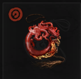 Amuleto colgante de leyenda entrelazado